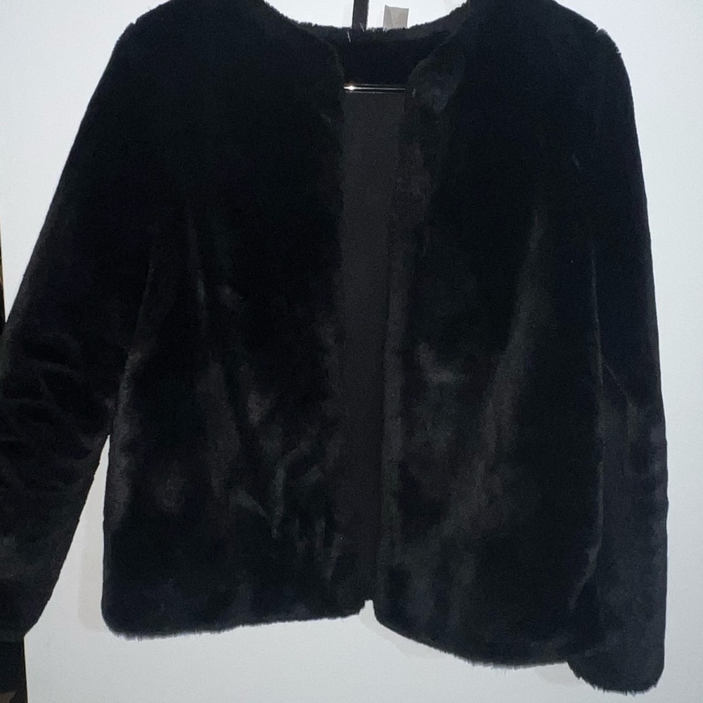 H&M Black Teddy Jacket